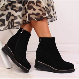 Negro Negro Botas cálidas de mujer Filippo con cuña 1