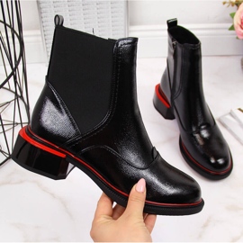 Botas Filippo negras de charol negro para mujer 2 Botas Filippo negras de charol negro para mujer 2