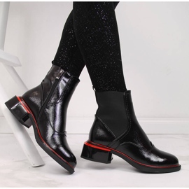 Botas Filippo negras de charol negro para mujer 1 Botas Filippo negras de charol negro para mujer 1