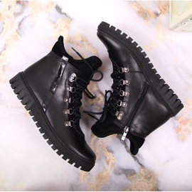 Botas insuladas mujer piel negras Dolce Pietro negro 4