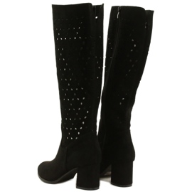 M.Daszyński Botas Caladas En Un Bar Negro SA156-10 3