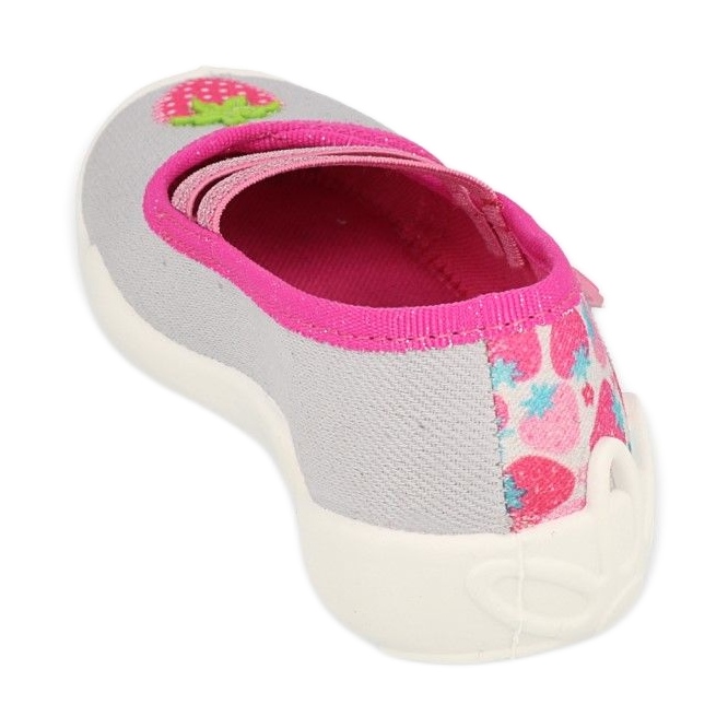 Pantuflas infantiles befado con fresas 116X305 rosa 3