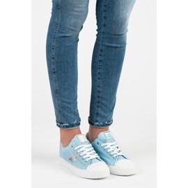 Zapatillas con holograma azul 1