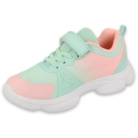 Zapatos de befado de colores para jóvenes 516Q120 rosado verde 3