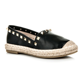 Alpargatas con tachuelas negro 2