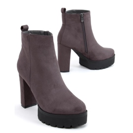 Botas con plataforma Rumma Grey gris 5