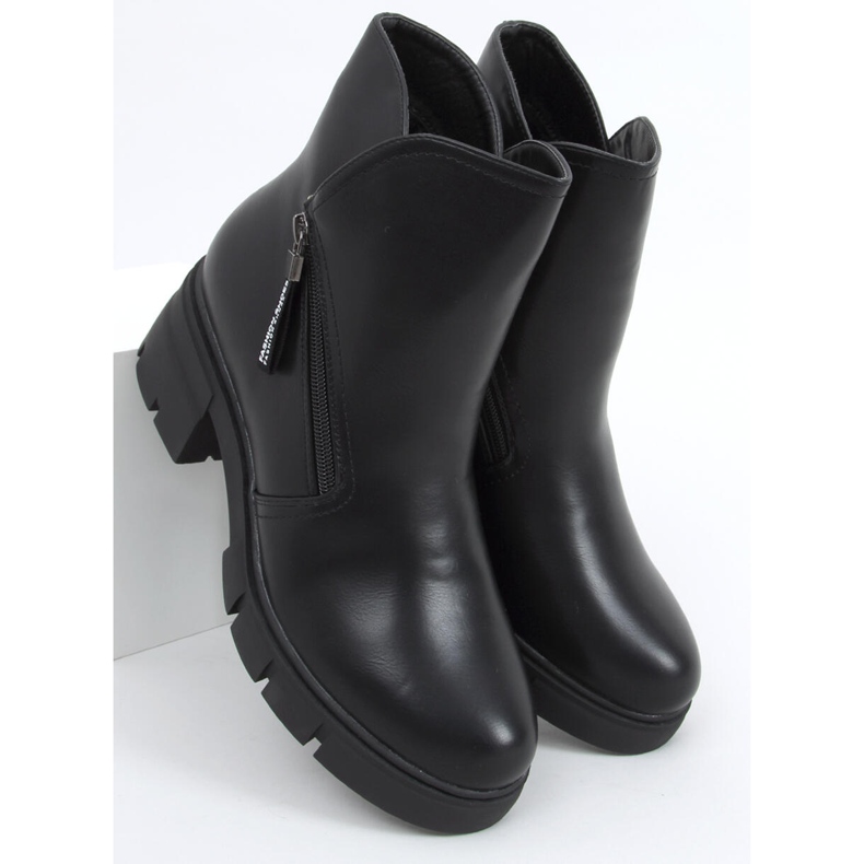 Botas Burun Black de suela alta negro 2