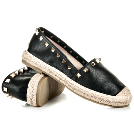 Alpargatas con tachuelas negro 4