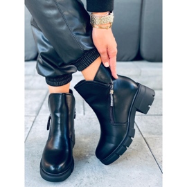 Botas Burun Black de suela alta negro 3