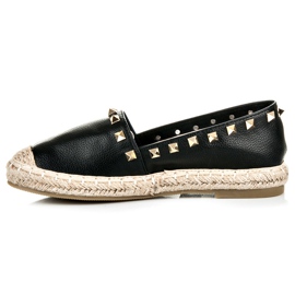 Alpargatas con tachuelas negro 3