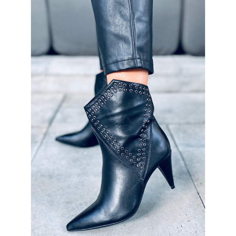 Botas de tacón Girme Black negro 1