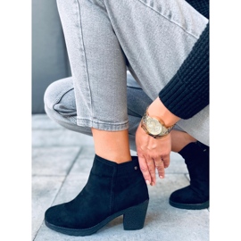 Botas de tacón ancho Wimko Black negro 4