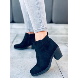 Botas de tacón ancho Wimko Black negro 3