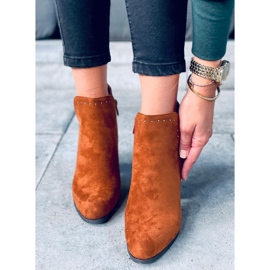 Botas de tacón de Nora Camel marrón 3