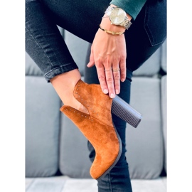 Botas de tacón de Nora Camel marrón 5