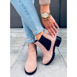 Botines Chelsea Mujer Kleo Beige negro 5