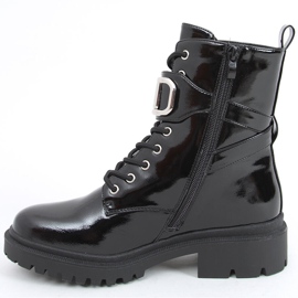 Bota lacada Mila PATENTE (NEGRO) 1