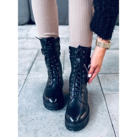 Trabajadores con cordones Lauma Black negro 5