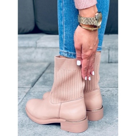 BM Botines superiores tipo calcetín Sendi Nude beige 2 BM Botines superiores tipo calcetín Sendi Nude beige 2