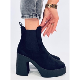 Botas con tacón de goma Amelda Negro 3