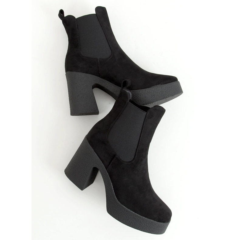 Botas con tacón de goma Amelda Negro 1