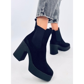 Botas con tacón de goma Amelda Negro 4