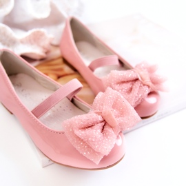 S.Barski Bailarinas Infantiles Lacadas Con Lazo Rosa Zolly rosado 2