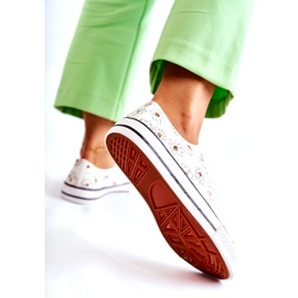 PS1 Zapatillas bajas de mujer con flores blancas Janey blanco 4