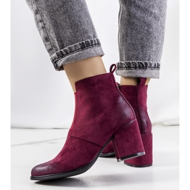 Botas norwich granate rojo 2