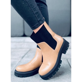 Botines Chelsea con parte superior alta Cillo Camel marrón 3