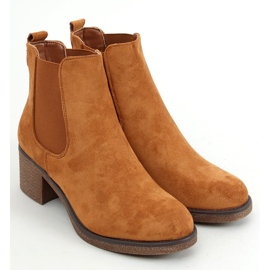 Botines Chelsea tacón bajo Samara Camel marrón 1
