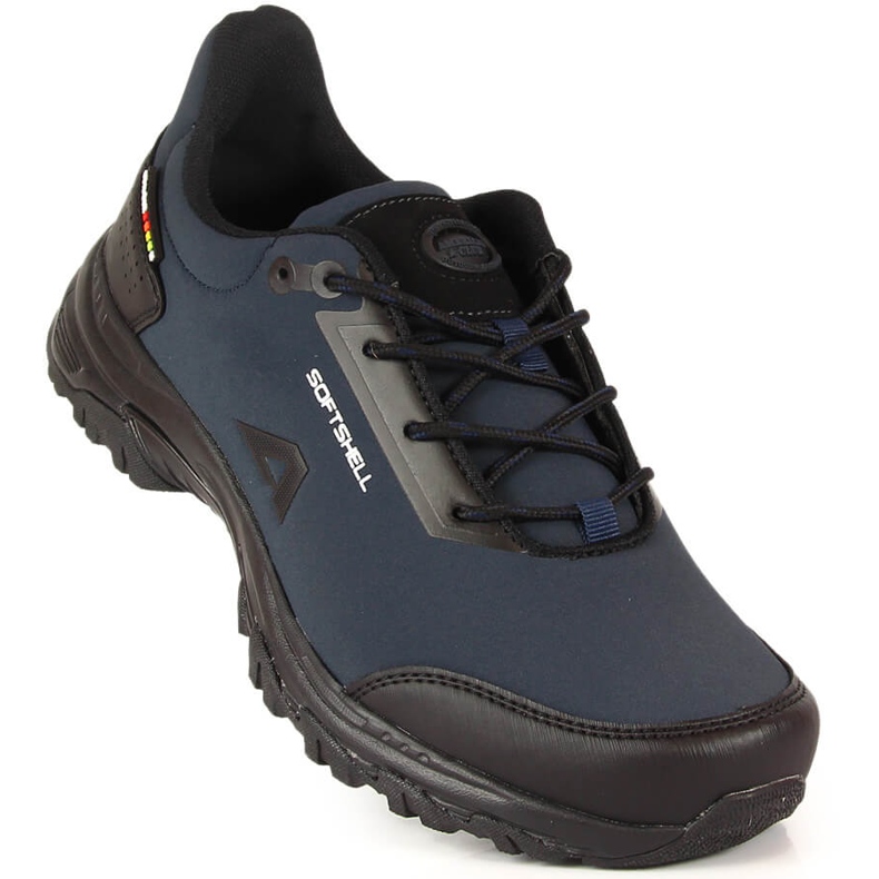 Zapatos de trekking impermeables para hombre American Club azul marino 1