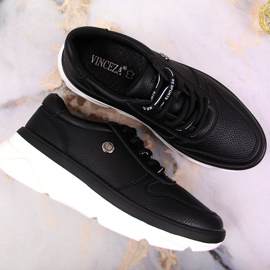 Zapatos deportivos de mujer en la plataforma Vinceza negra negro 4