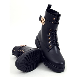 Botas militares Vicky Black negro 5