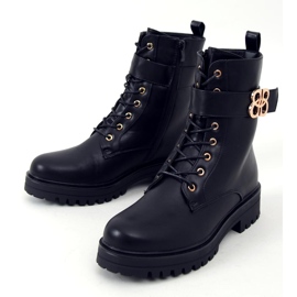 Botas militares Vicky Black negro 7