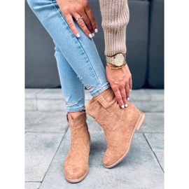 Botas sobre cuña oculta de Lorel Khaki beige 3