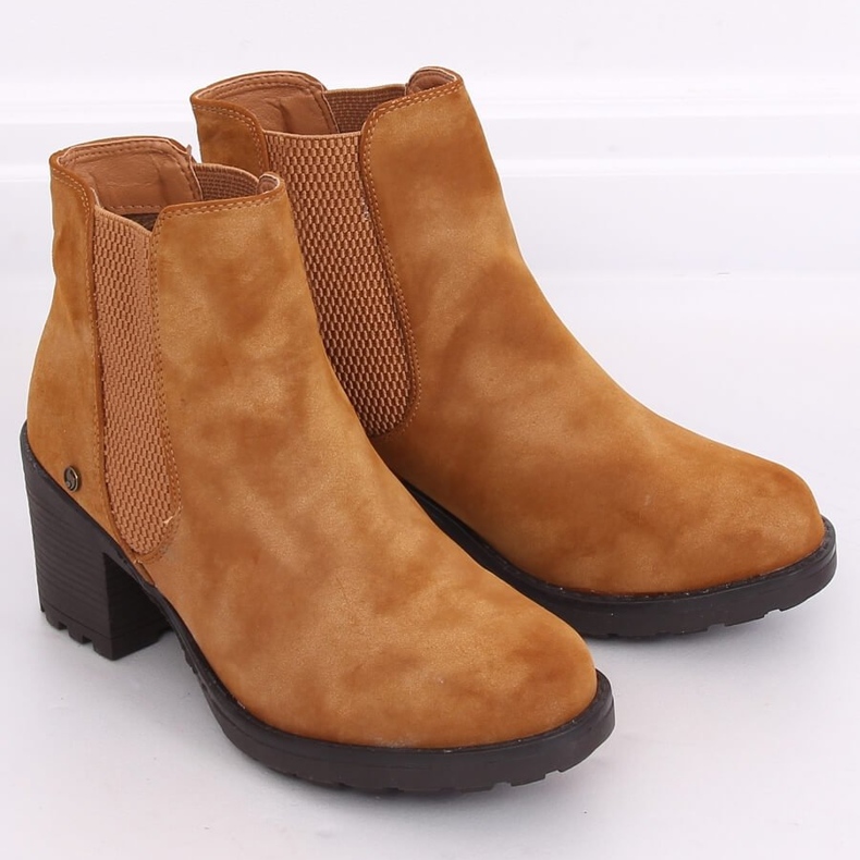 Botines Chelsea tacones Balea Camel marrón 2