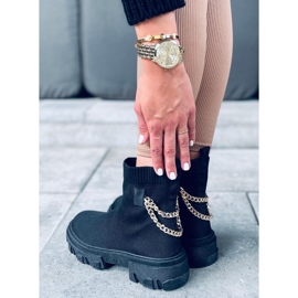 Botines con cadena Malana Negro 1