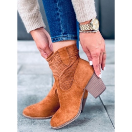 Tacones altos Fonda Camel marrón 3