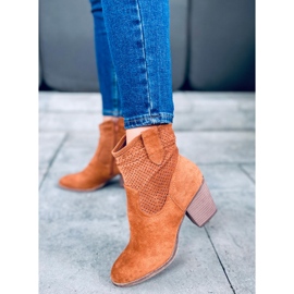 Tacones altos Fonda Camel marrón 4