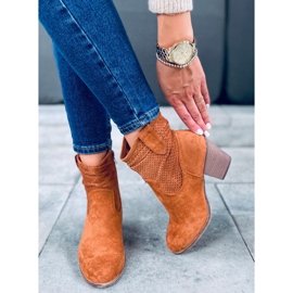 Tacones altos Fonda Camel marrón 5
