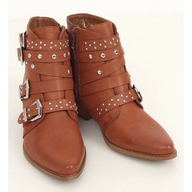 Botas con tachuelas Yucatan Brown marrón 1 Botas con tachuelas Yucatan Brown marrón 1