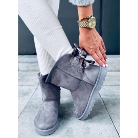 Botas de nieve Emusy con lazos Stella Grey gris 1