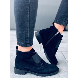 Botines con cordones Anja Black negro 3