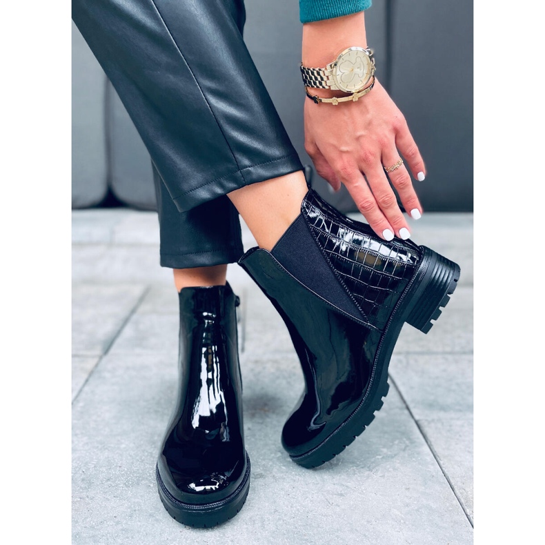 Botines Chelsea aislados Duni Black negro 1