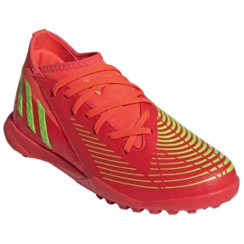 Zapatillas Adidas Predator Edge.3 Tf Jr GV8503 rojo naranjas y tintos 3