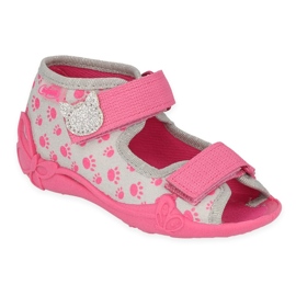 Zapatos befado niño 242P109 rosa gris 1