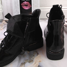 Botas lacadas Vinceza W JAN135 negro 2