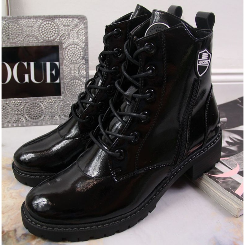 Botas con aislamiento Vinceza W JAN138A lacado negro 2