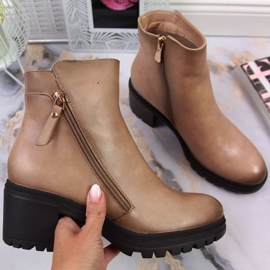 Vinceza W JAN139B botas beige workery 1